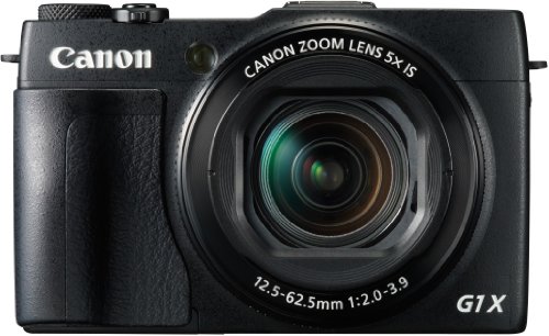 Canon PowerShot G1X Mark II Digitalkamera (12,8 Megapixel, 5-fach optischer Zoom, 1:2-3,9, 24-mm Weitwinkel, Full-HD, CMOS Sensor) schwarz