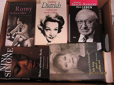 35 Bücher Biografie Biographie Memoiren Autobiografie Lebenserinnerungen Paket 2