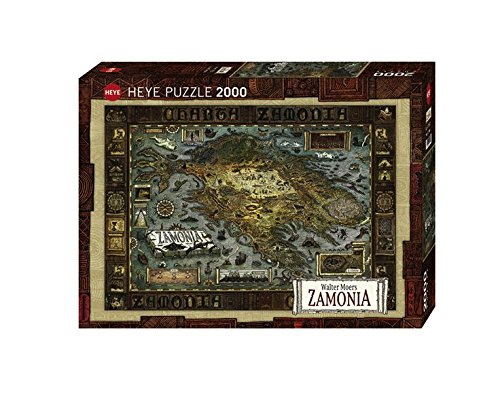 Heye 29622 - Walter Moers, Map of Zamonia, 2000 Teile Standardpuzzle