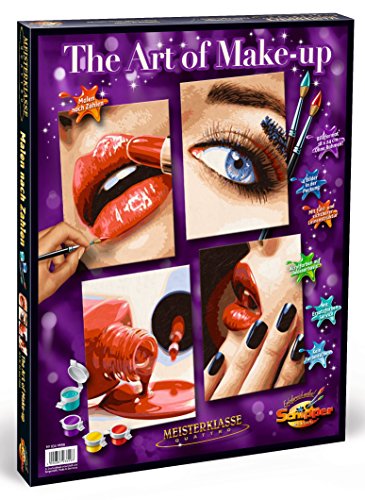 Noris Spiele 609340699 - Schipper Malen nach Zahlen - The Art of Make-up (Quattro), 18 x 24 cm