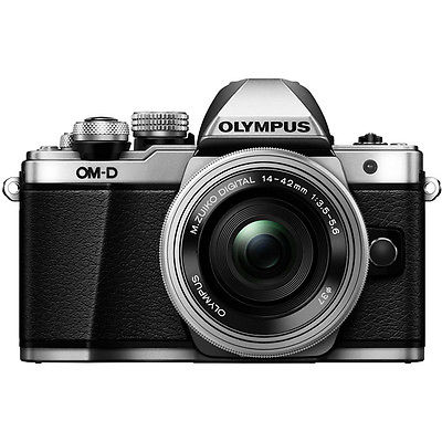 Olympus OM-D E-M10 Mark II Camera with 14-42mm EZ Lens - Silver