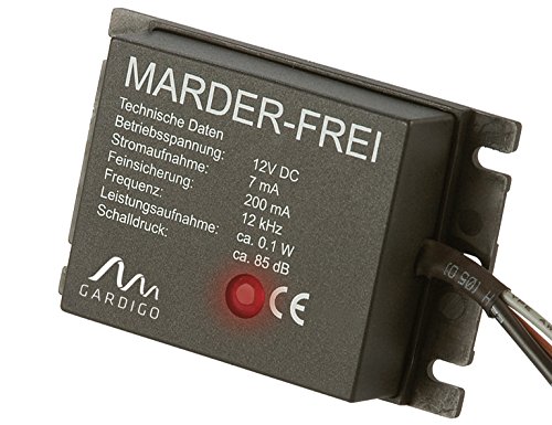 Gardigo Marder-Frei Auto, Marderschreck, Anschluss an 12V Autobatterie, schonender Marderschutz als KFZ - Zubehör
