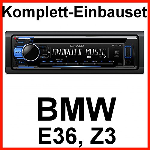 Komplett-Set BMW 3er E36 Z3 Kenwood KDC-110UB USB Autoradio CD FLAC AUX MP3
