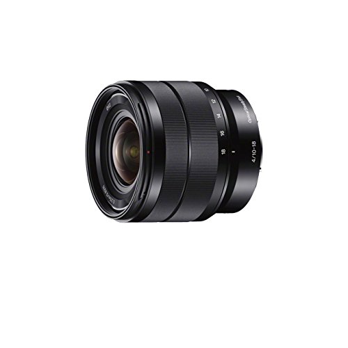 Sony SEL1018, Super-Weitwinkel-Zoom-Objektiv (10-18 mm, F4 OSS, E-Mount APS-C, geeignet für A5000/ A5100/ A6000 Serien& Nex) schwarz
