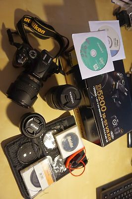 Nikon D D5200 24.1 MP SLR-Digitalkamera - Schwarz (Komplettpaket)