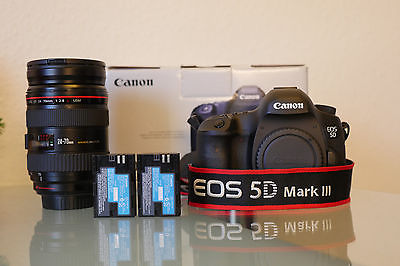 Canon EOS 5D Mark III 22.3MP Digitalkamera - Kit mit EF 24-70mm f2.8 L usm. 