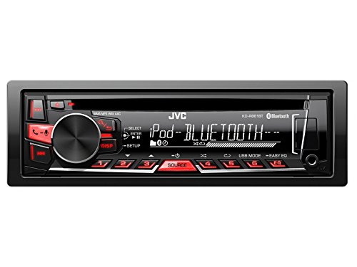 JVC Auto Radio mit Bluetooth, USB, CD u.v.m. passend für Fiat Barchetta (183) 95 > 05 inklusive der notwendigen Blenden, Kabel und Adapter !