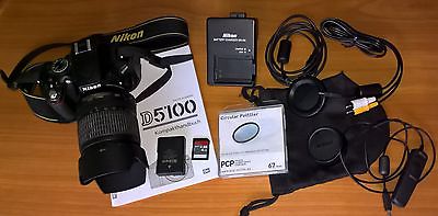 Nikon D5100 DSLR Digitalkamera 16,2 MP mit Nikkor VR DX AF-S 18-105 