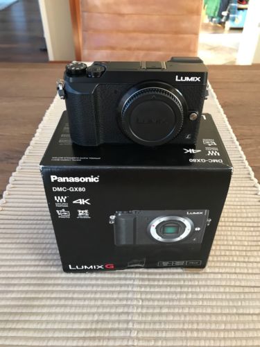 Panasonic LUMIX GX80 16.0MP Digitalkamera - Schwarz (nur Gehäuse)