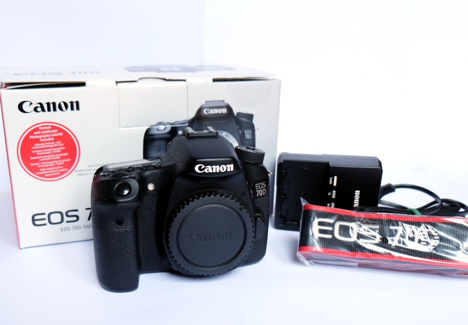 ** TOP-Zustand ** - Canon EOS 70D (Body ohne Objektiv) + Speicherkarte, Tasche