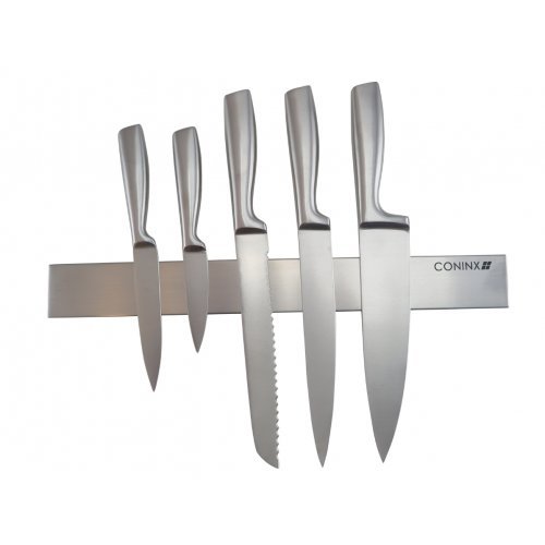 Edelstahl Messerhalter magnetisch/ Magnetleiste Coninx zur Wandmontage - 40 cm - Messer Magnetleiste/ Messerleiste 3 Jahren Garantie
