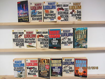 Robert Ludlum 17 Bücher Romane Krimi Thriller Politthriller Kriminalroman