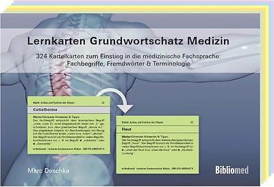Lernkarten Grundwortschatz Medizin - 324 Karteikarten zum Einstieg in die m ...