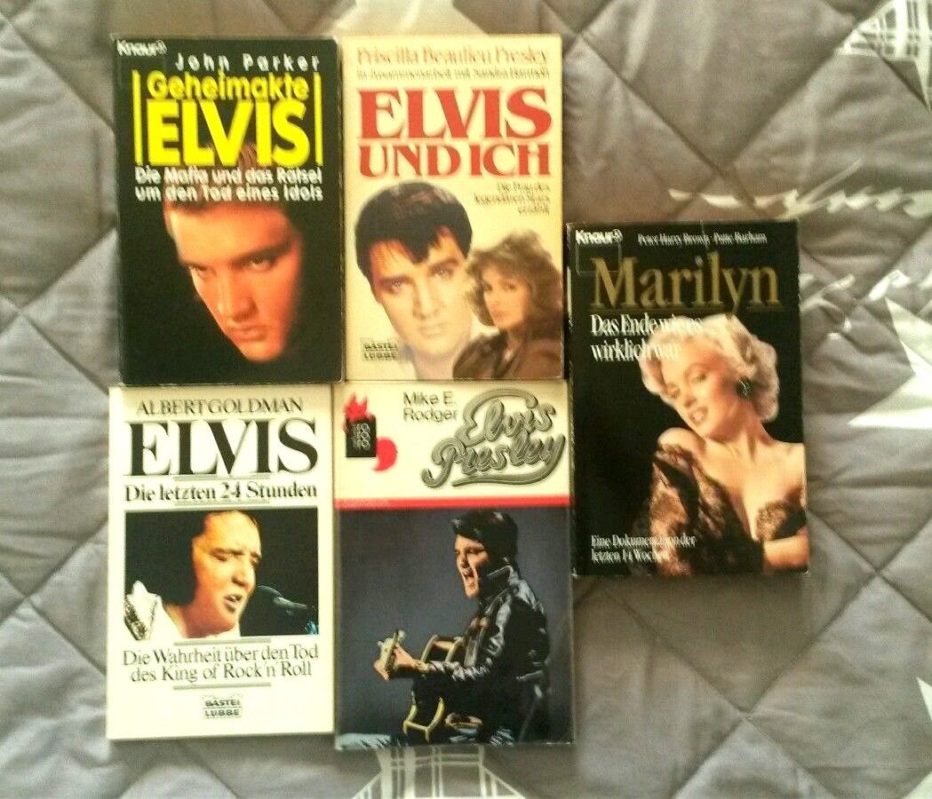 Buecherpaket Biographien Elvis Presley u Marilyn Monroe 5 Bücher