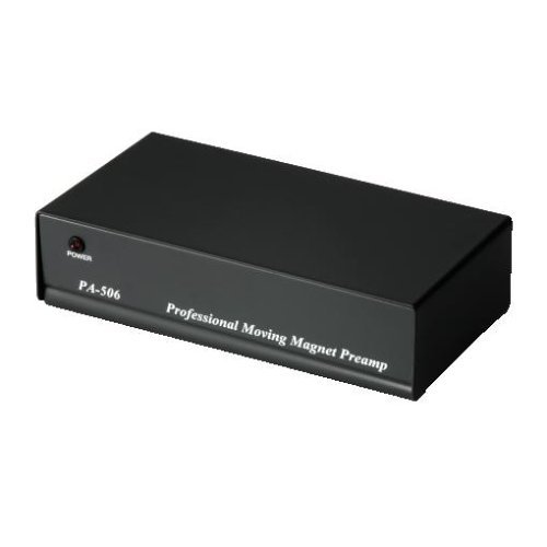 Hama Stereo Phono Vorverstärker PA 506 (inkl. Netzteil 230V/50Hz, 3000mA, geeignet für Plattenspieler) schwarz