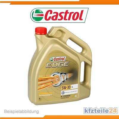 Castrol | Motorenöl 5W-30 Edge Titanium LL (5 L) (15669E) für u.a. VW, BMW, Audi