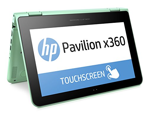 HP Pavilion x360 11-k103ng 29,5cm (11,6 Zoll HD) Convertible Notebook (Intel Celeron N3050, 4 GB RAM, 500 GB HDD, Windows 10) türkis