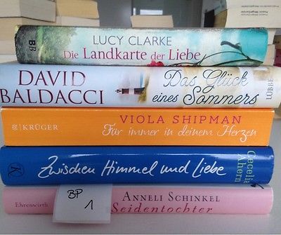 Bücherpaket 5  Frauenromane Liebesromane Taschenbücher Buchpaket TOP Herzklopfen
