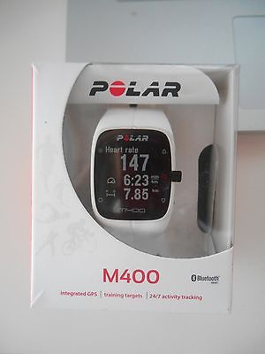 Polar M400 weiß Fitness Tracker Activity Sport GPS M 400 Fitnessuhr Joggen