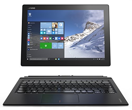 Lenovo Miix 700 30,48 cm (12 Zoll Full HD+) Tablet PC (Intel Core m7-6Y75, 8GB RAM, 256GB SSD, Touchscreen, LTE, Windows 10) schwarz inkl. Active Pen und schwarzes Folio Case mit Tastatur und Touchpad