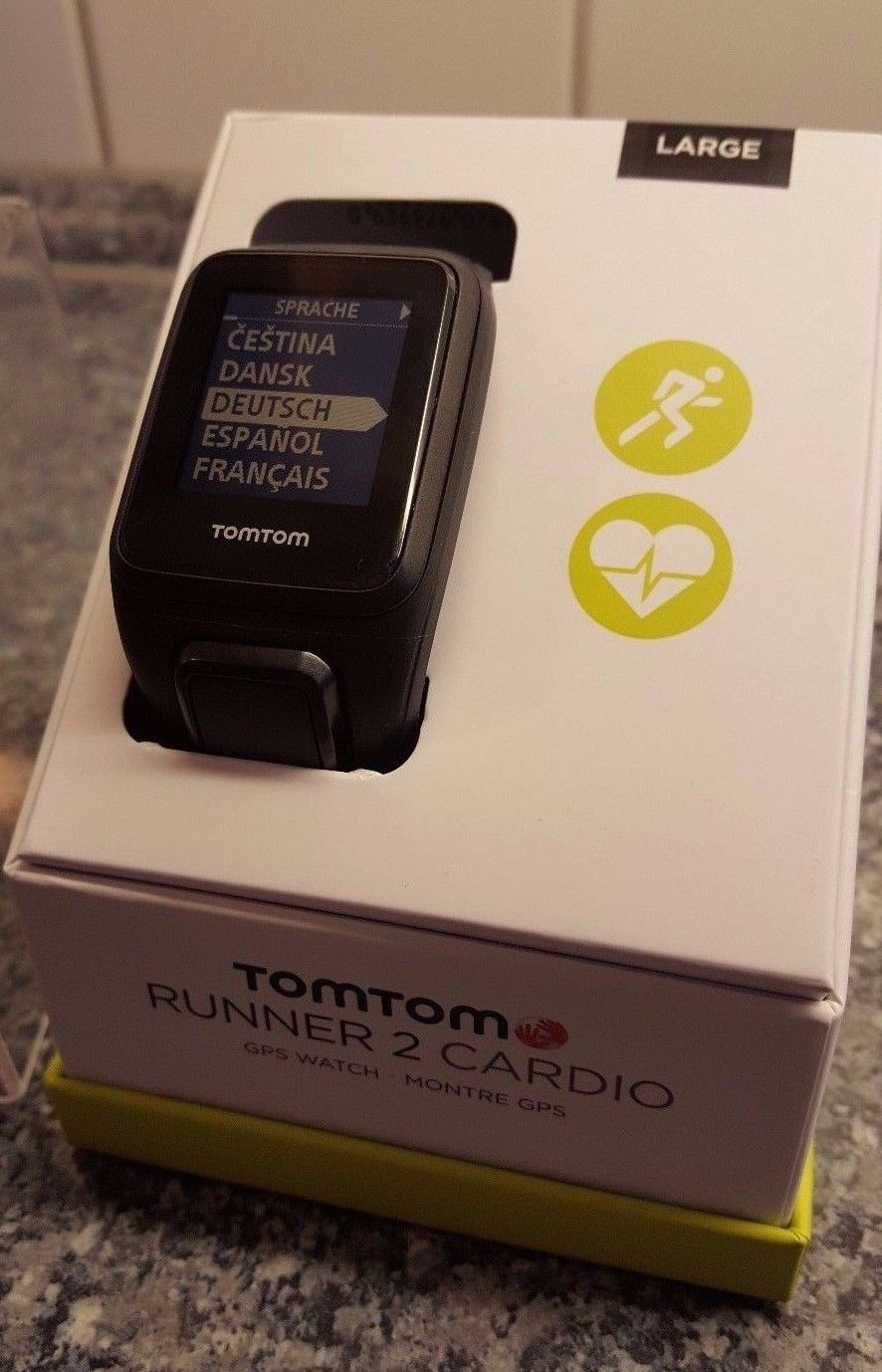 TomTom Runner Cardio 2 - GPS Uhr Fitness Laufen HR / wie neu