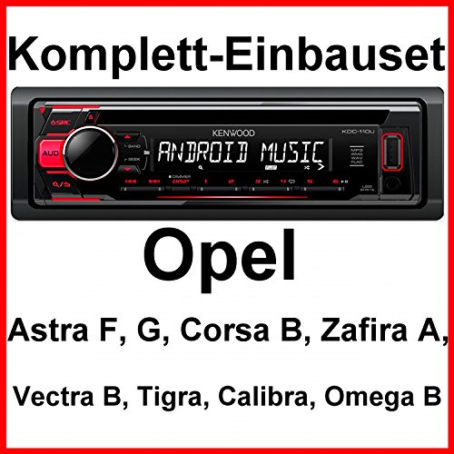 Komplett-Set Opel Astra F G Corsa B Zafira A KDC-110UR Autoradio USB FLAC CD MP3
