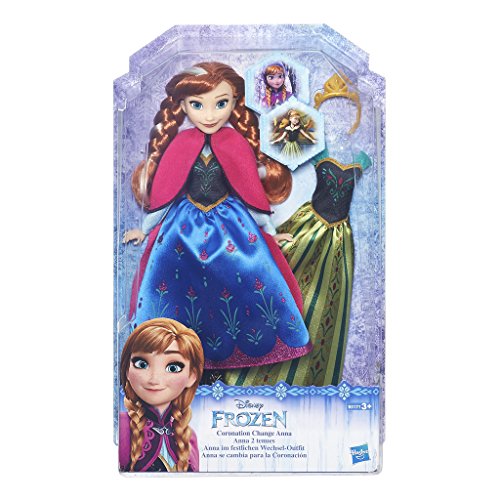 Hasbro Disney Die Eiskönigin B5171ES0 - Disney Die Eiskönigin Anna mit festliches Wechsel-Outfit, Puppe