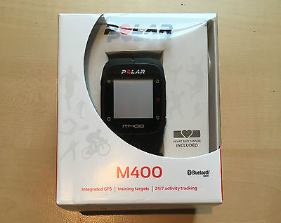 Polar M400 GPS Sportuhr + Brustgürtel + Bluetooth Herzfrequenzmesser - Wie NEU