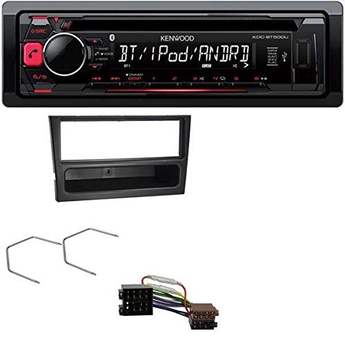 Kenwood KDC-BT500U CD MP3 USB Bluetooth AUX Autoradio für Opel Agila Combo Corsa C Omega B Vivaro ISO schwarz
