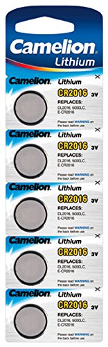 Camelion 13005016 Lithium Knopfzelle (3V, 5er Blister)