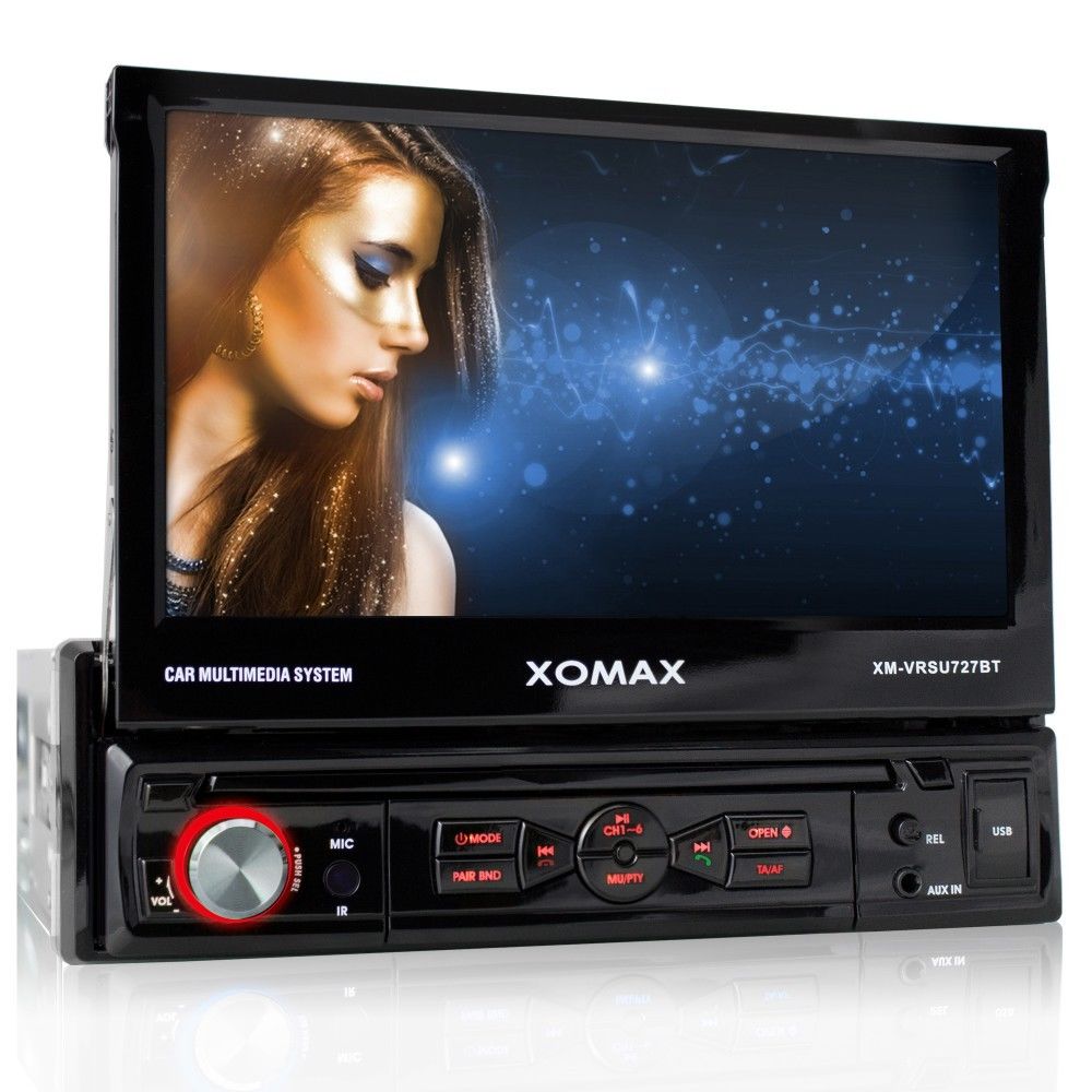 XOMAX XM-VRSU727BT AUTORADIO BLUETOOTH TOUCHSCREEN USB+SD=64GB 1DIN MONICEIVER 