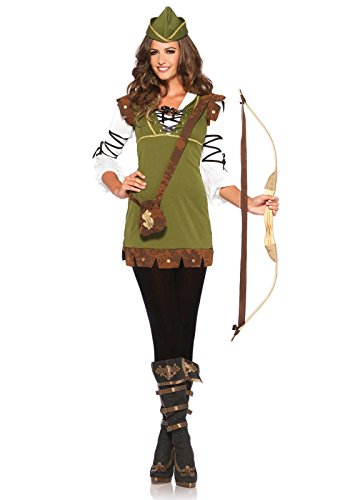 Leg Avenue 85366 - Klassische Robin Hood Damen kostüm , Größe S/M  (EUR 36-38) Damen Karneval Kostüm Fasching