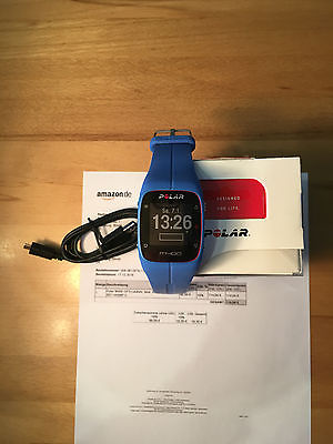 Polar M400 GPS-Laufuhr Sportuhr in  blau - Nur 3 Wochen alt !!!
