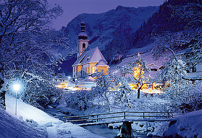 Trefl Puzzle 1500 Teile Ramsau, Bayerische Alpen (26073)  Winter