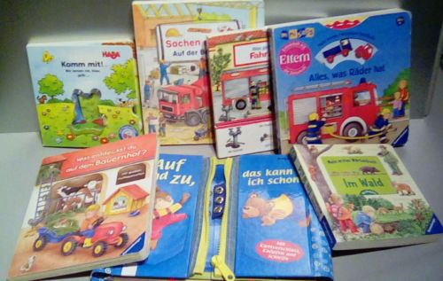 Kinderbücher Paket  mit 7 Büchern ( Haba, Ravensburger,    Klappbücher uvm)