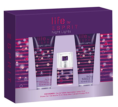 ESPRIT Geschenkset Night Lights Women EdT 15ml + Shower Gel 75ml , 1er Pack (1 x 165 ml)