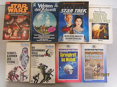 90 Bücher Taschenbücher Science Fiction Romane Perry Rhodan u.a.