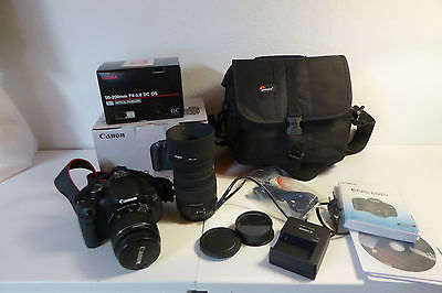Canon EOS 600D / EF-S 18-55 IS II Kit plus Sigma Objektive 50-200 mm DC OS