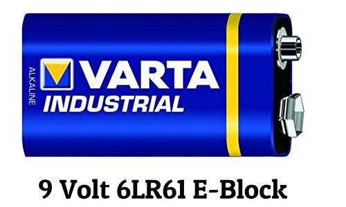 Varta 4022 5x Industrial 9V Block Batterie Alkaline