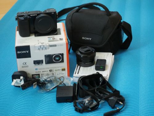Sony Alpha A6000 Kit ILCE-6000L 24.3 MP SLR-Digitalkamera Objektiv SEL-P 16-50mm