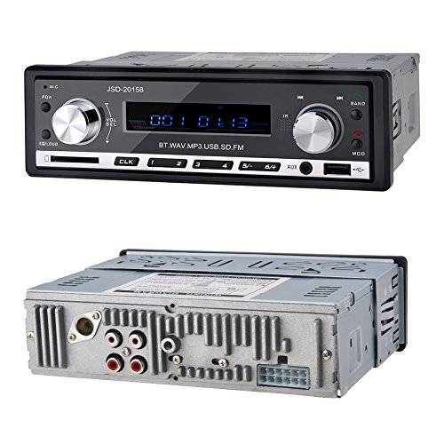 Autoradio AM/FM Receiver mit MP3-Player,USB SD Input AUX Receiver, USB / SD-MMC-Anschluss Kfz-Elektronik In-Dash 1 DIN