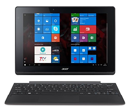 Acer Aspire Switch 10 E Pro7 2in1 Entertainment Edition (SW3-016) 25,6 cm (10,1 Zoll HD IPS) Convertible Notebook (Intel Atom x5-Z8300, 2GB RAM, 32GB eMMC, Intel HD Graphics, Win 10 Home) grau, QWERTZ