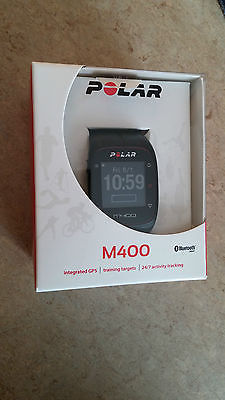 Orig. Polar M400 Sportuhr, Fitness-Uhr, GPS-Laufuhr, mit Brustgurt, schwarz, OVP