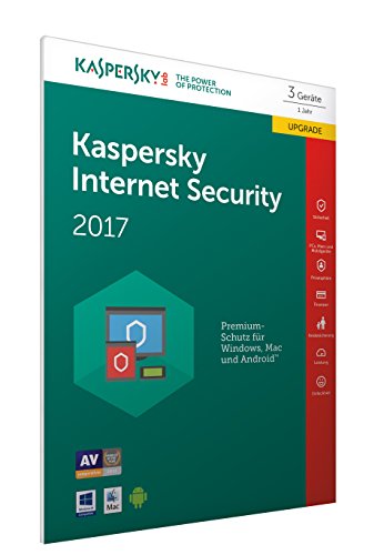 Kaspersky Internet Security 2017 3 Geräte - Upgrade [Online Code] (Frustfreie Verpackung)