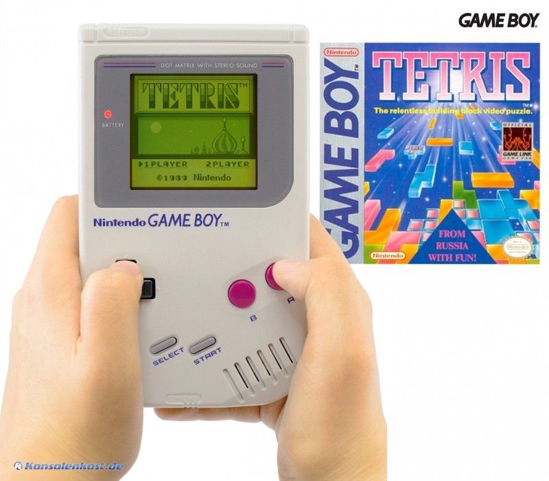 GameBoy - Konsole #grau Classic 1989 DMG-01 + Tetris