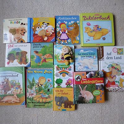 Paket Kinder Baby Bücher Kartonseiten Bilderbücher Mädchen Jungen 14 Stck