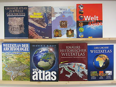 15 Bücher Atlas Atlanten Fachatlanten Fachatlas Weltatlas Weltatlanten