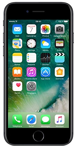 Apple iPhone 7 Smartphone (11,9 cm (4,7 Zoll), 128GB interner Speicher, iOS 10) matt schwarz