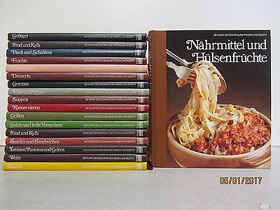 18 Bücher Kochbücher Die Kunst des Kochens Methoden und Rezepte