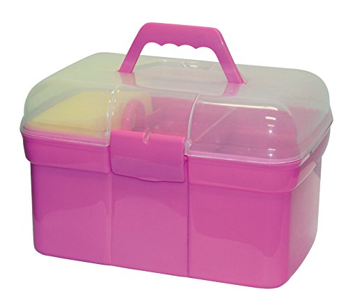 Kerbl 321766 Pferde- Putzbox befüllt für Kinder, rosa